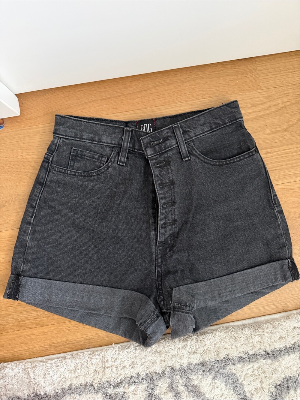 BDG urban outfitters black denim shorts